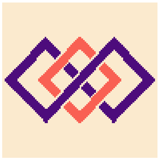 Geometric logo created with PixelLab