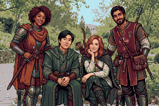 Your party, reimagined — RPG artwork: actual GenTap export